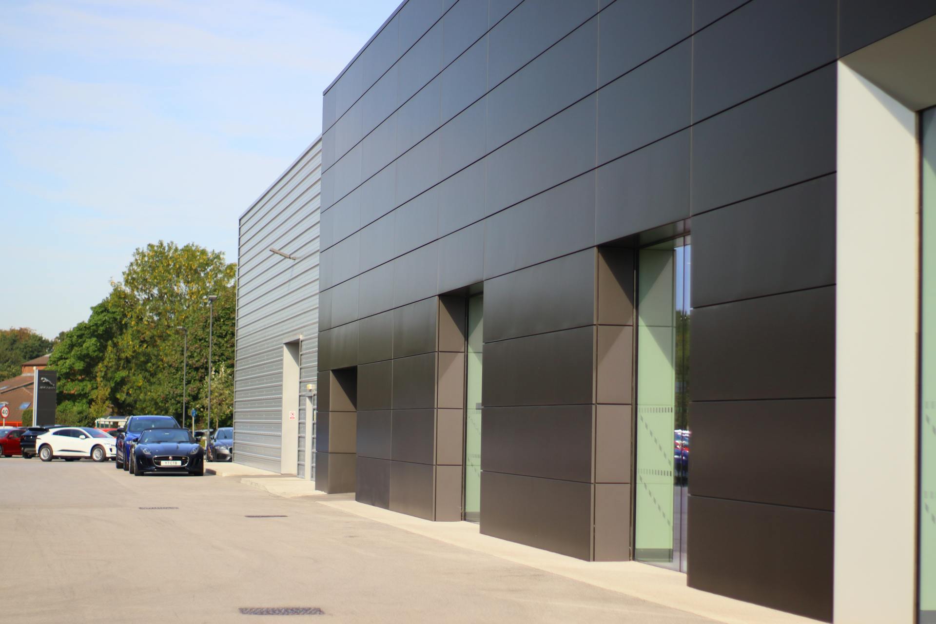 Cladding Banner Interior Materials MM Alam Road Lahore | Commercial Panels, Flooring ...